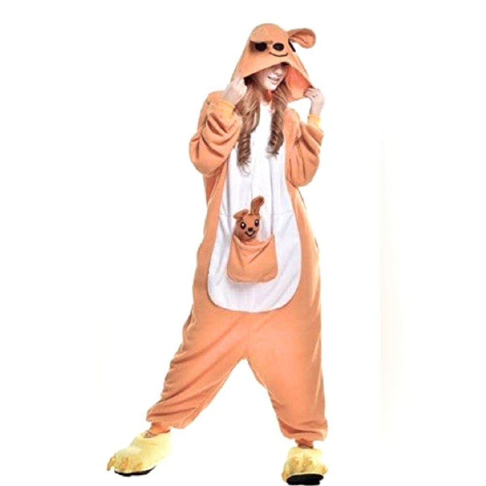 Funziez kangaroo onesie pajama cosplay costume unisex Medium